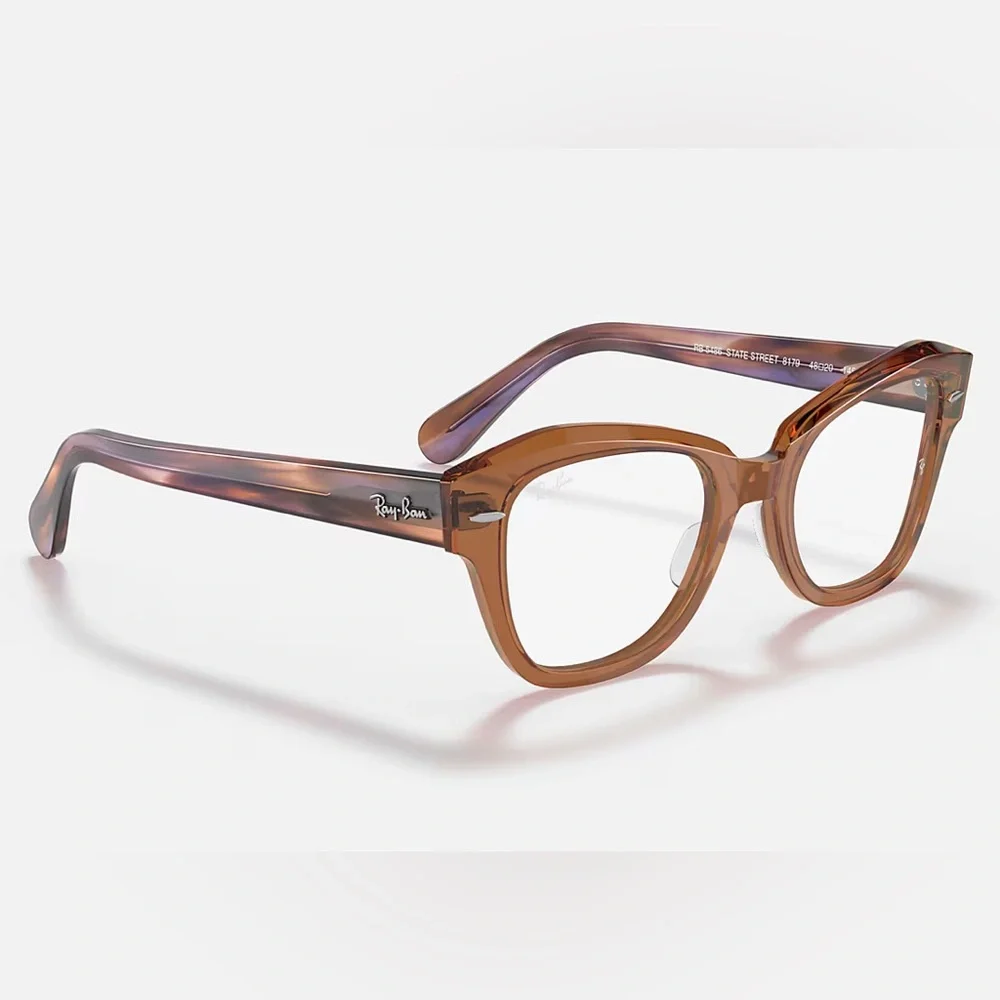 Ray Ban State Street Striped Violet Havana Frames Shades Glasses